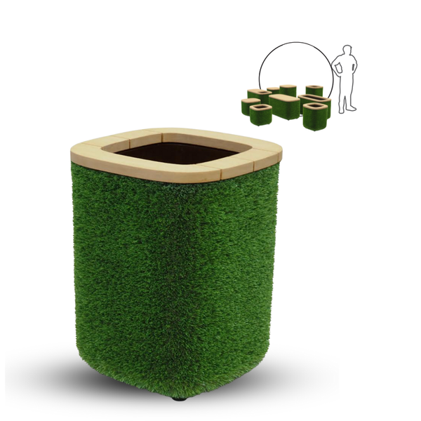  Mô hình TT, chậu hoa vuông lớn (T3-1259), 40h*40d*61w cm 