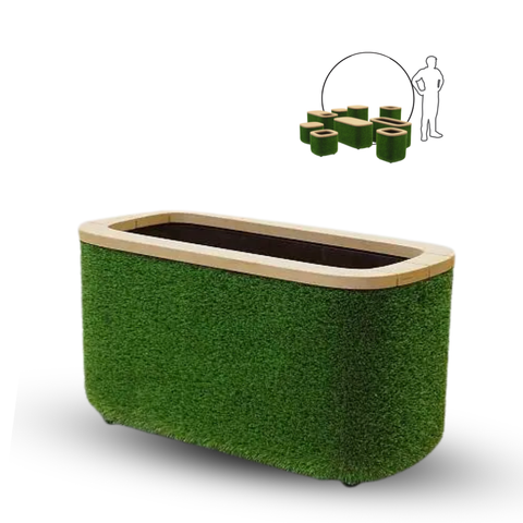  Mô hình TT, chậu hoa chữ nhật (T3-1261), 84h*40d*46w cm 