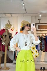 Quần xếp ly 2 túi sau linen tưng premium Cói Design