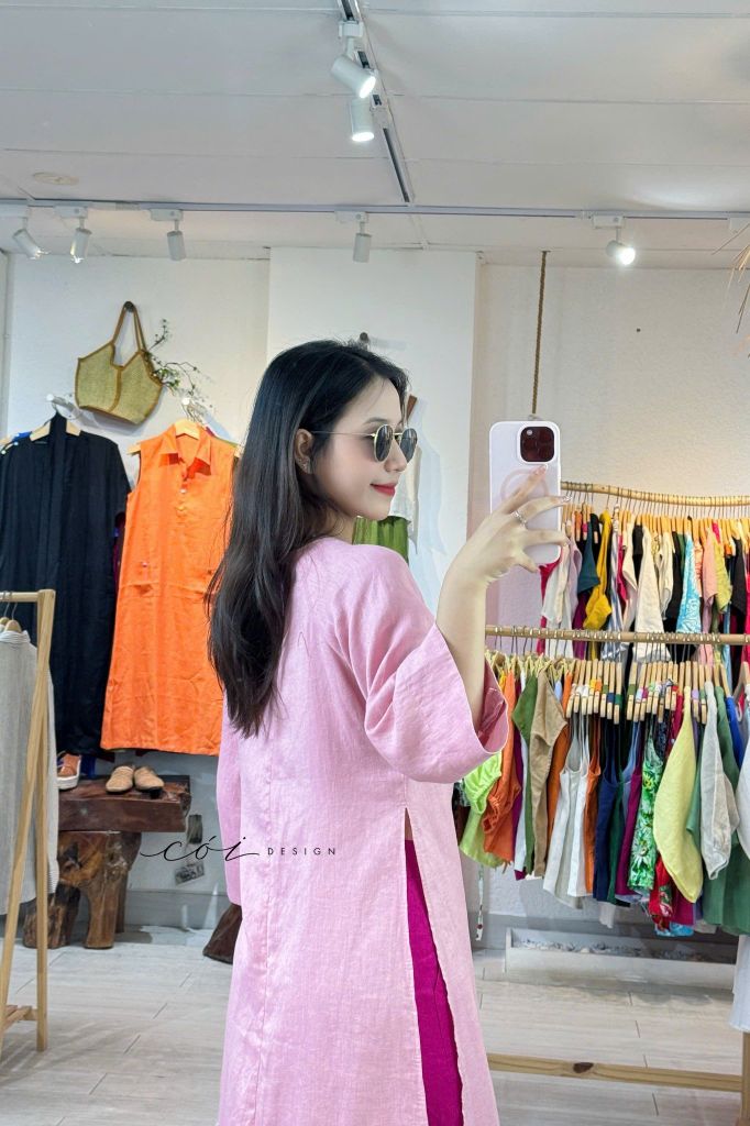 Áo dài Thiên Hương Cói Design