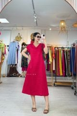 Đầm suông xoắn lưng linen tưng premium Cói Design