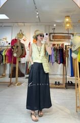 Quần xếp ly 2 túi sau linen tưng premium Cói Design