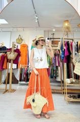 Áo nút bọc màu Vườn Hoa Trong Túi tưng premium Cói Design