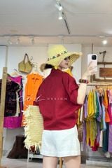 Áo sơ mi thắt nơ linen tưng premium Cói Design