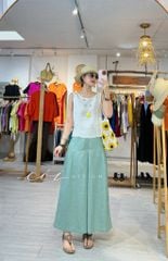 Quần xếp ly 2 túi sau linen tưng premium Cói Design
