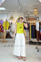 Áo thêu Mộc Vy linen tưng premium Cói Design