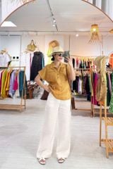 Áo sơ mi 2 túi mổ linen tưng premium Cói Design