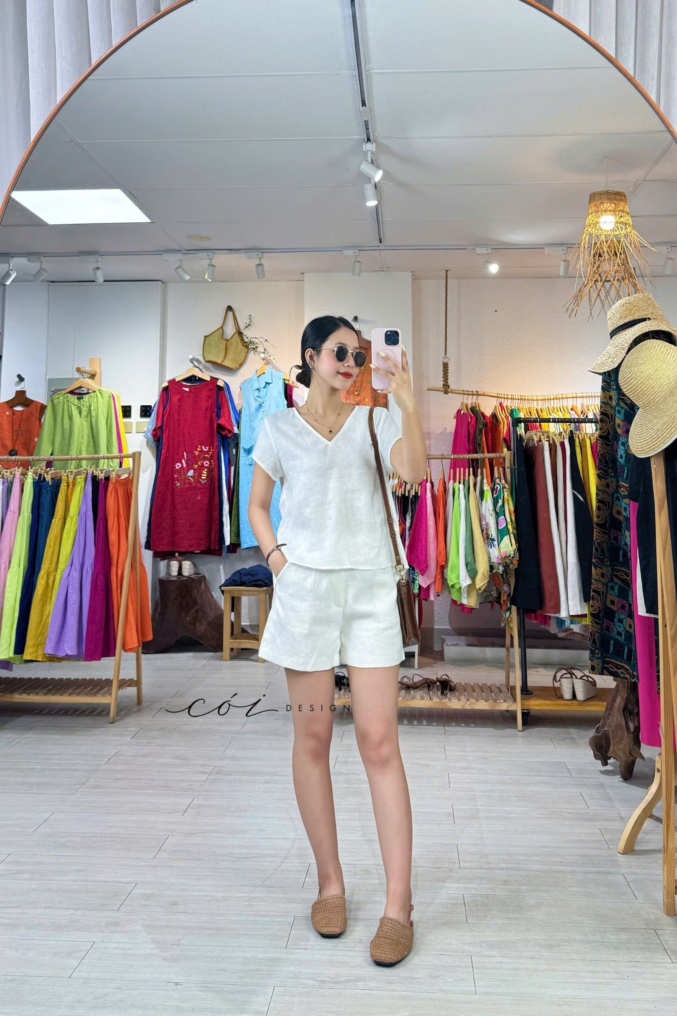 Áo xoắn lưng linen tưng premium Cói Design