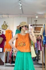 Áo nút bọc màu Vườn Hoa Trong Túi tưng premium Cói Design