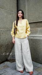 Quần suông linen tưng premium Cói Design