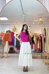 Áo sát nách nút bọc lưng (khuy dây) linen tưng premium Cói Design