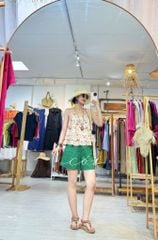 Áo 2 dây bèo linen tưng premium Cói Design