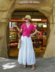 Áo gile xéo nút tay ngắn linen tưng premium Cói Design
