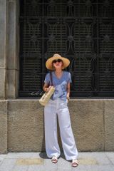 Áo gile xéo nút tay ngắn linen tưng premium Cói Design