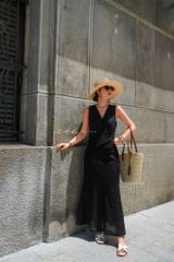 Chân váy 8 mảnh đuôi cá linen tưng premium Cói Design