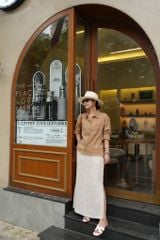 Áo sơ mi lệch vạt linen Cói Design
