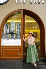 Áo sát nách croptop cổ sơ mi linen Cói Design