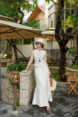 Chân váy 8 mảnh đuôi cá linen tưng premium Cói Design