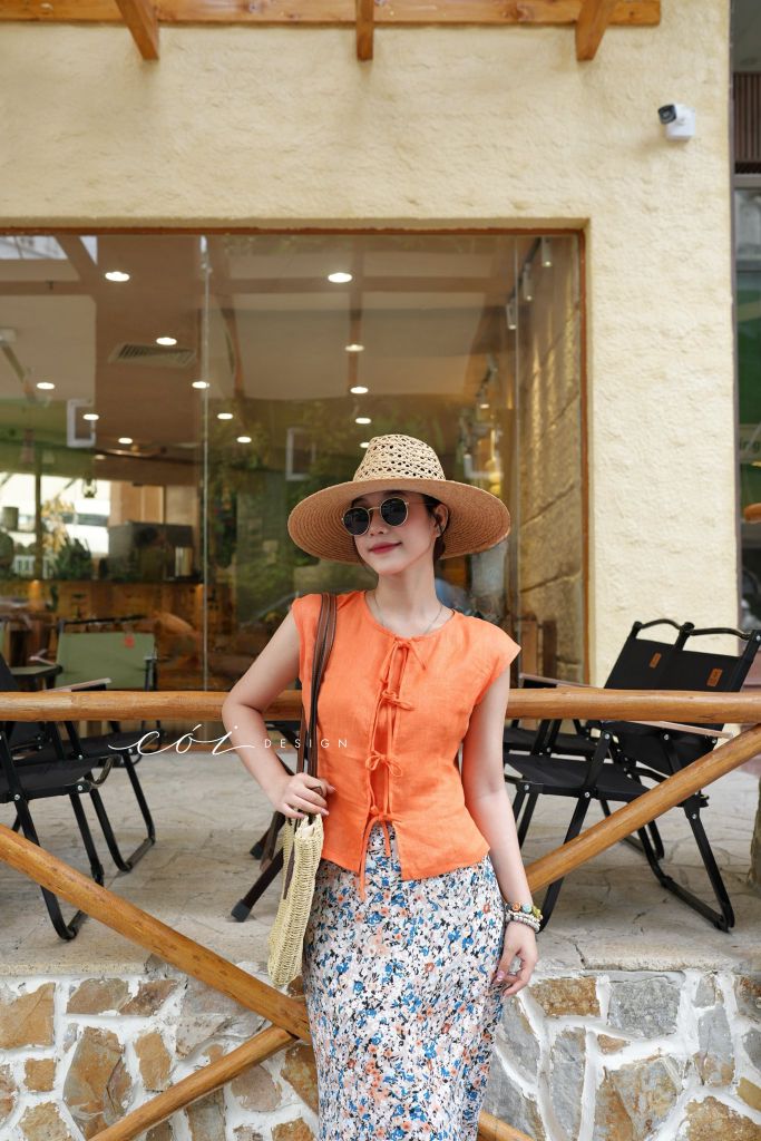 Chân váy 8 mảnh đuôi cá linen tưng premium Cói Design