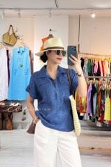 Áo sơ mi 2 túi mổ linen tưng premium Cói Design