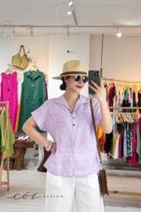 Áo sơ mi 2 túi mổ linen tưng premium Cói Design
