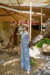 Áo gile nút bọc linen tưng premium Cói Design