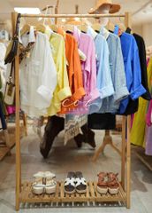 Áo cổ sơ mi 3 nút tay dài linen tưng premium Cói Design