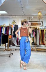 Quần baggy linen tưng premium Cói Design