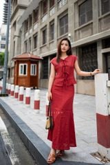 Chân váy 8 mảnh đuôi cá linen tưng premium Cói Design