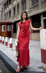 Chân váy 8 mảnh đuôi cá linen tưng premium Cói Design