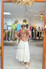 Áo linen thêu cánh dơi Cói Design