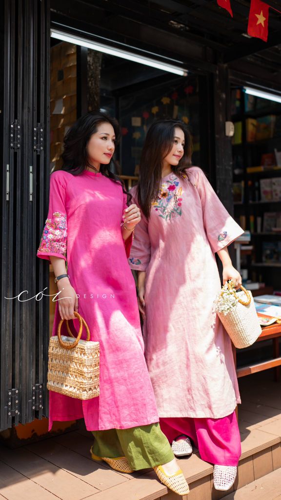 Áo dài Thiên Hương Cói Design