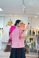 Áo sơ mi phối hoa Handmade linen tưng premium Cói Design