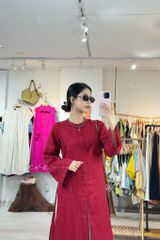 Áo dài Hồng Tịch Cói Design