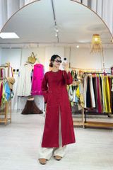 Áo dài Hồng Tịch Cói Design
