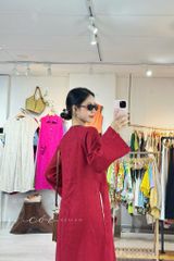 Áo dài Hồng Tịch Cói Design