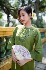 Áo dài Hoa Đồng Nội Cói Design