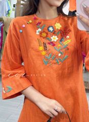 Áo dài Thiên Hương Cói Design