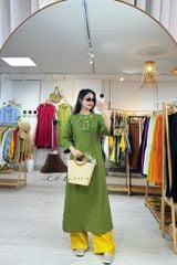 Áo dài Hoa Đồng Nội Cói Design