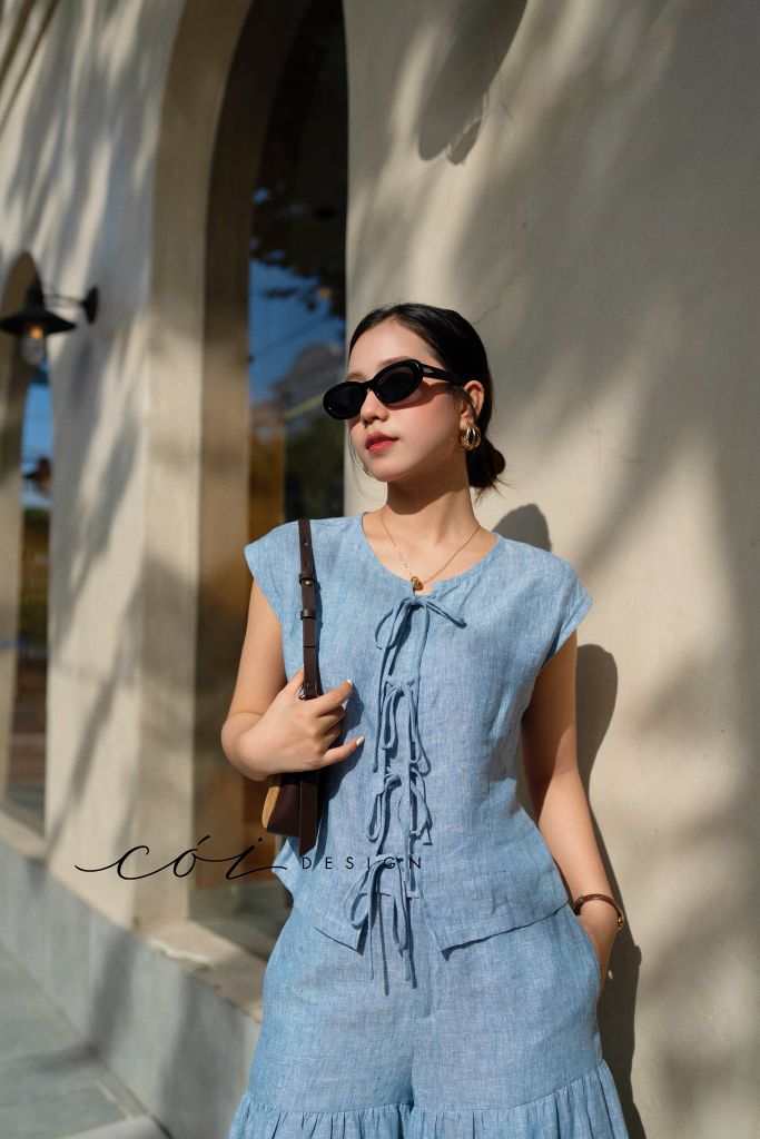 Quần váy linen tưng premium Cói Design