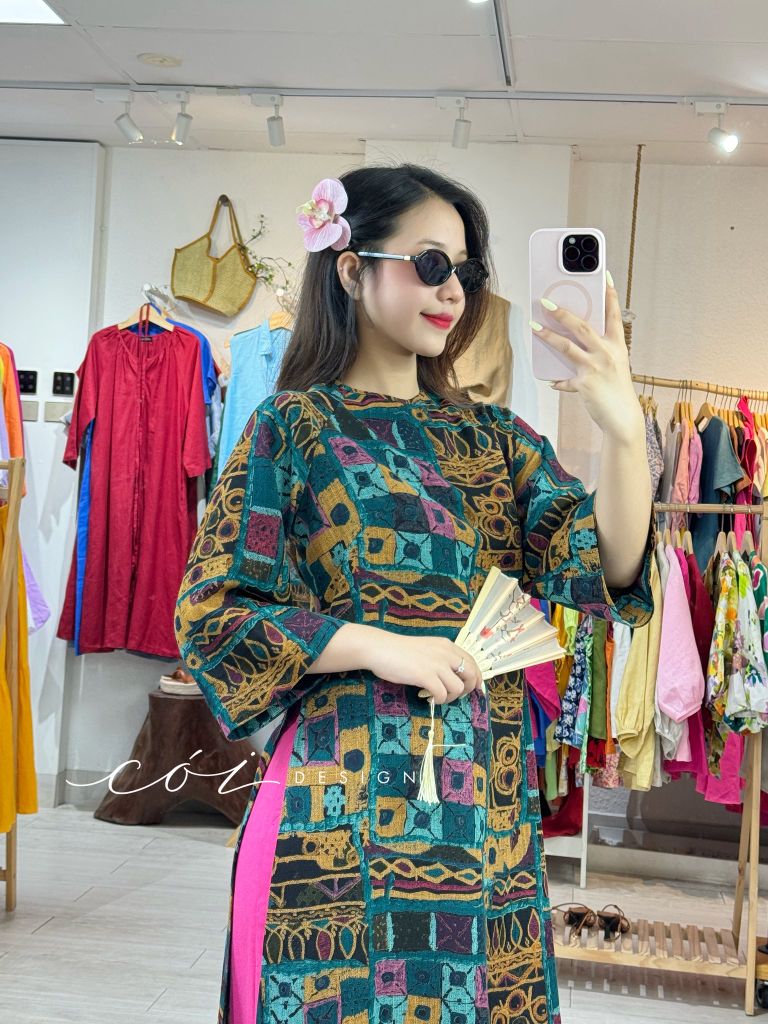 Áo dài Sắc Đồ Hoạ Cói Design