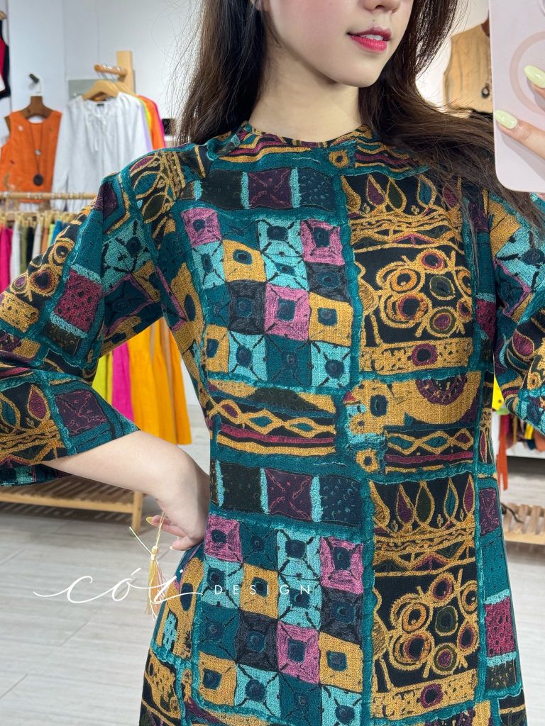 Áo dài Sắc Đồ Hoạ Cói Design