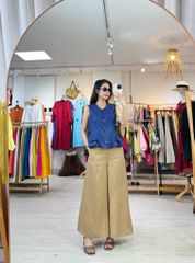 Quần 8 mảnh form váy linen tưng premium Cói Design