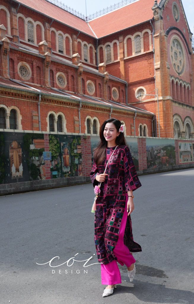 Áo dài Sắc Đồ Hoạ Cói Design