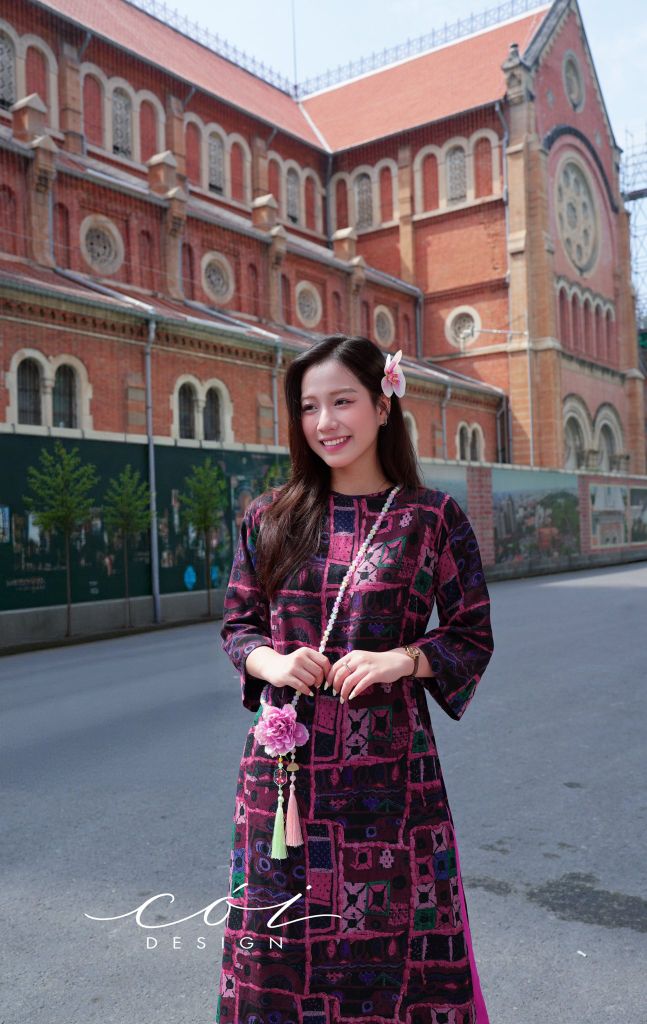 Áo dài Sắc Đồ Hoạ Cói Design