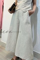 Quần 8 mảnh form váy linen tưng premium Cói Design