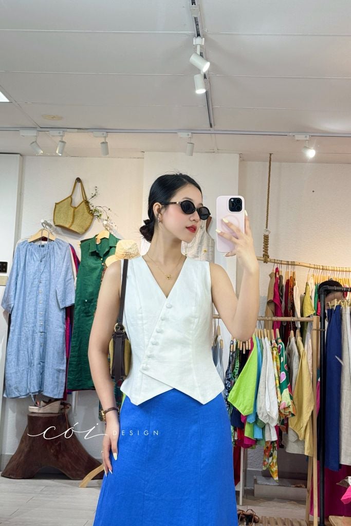 Chân váy 7 mảnh linen tưng premium Cói Design