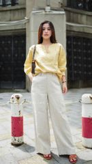 Quần suông linen tưng premium Cói Design