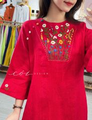 Áo dài Hoa Đồng Nội Cói Design