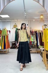 Áo sát nách lai bèo 2 bên linen tưng premium Cói Design